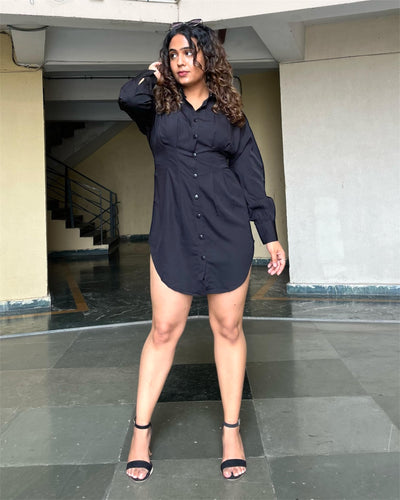 Black Shirt Dress