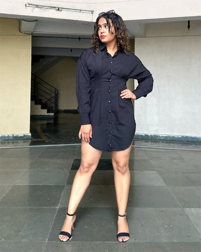 Black Shirt Dress
