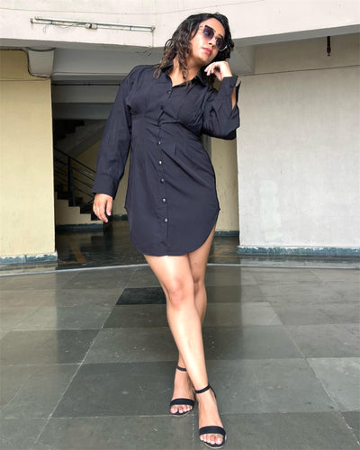 Black Shirt Dress