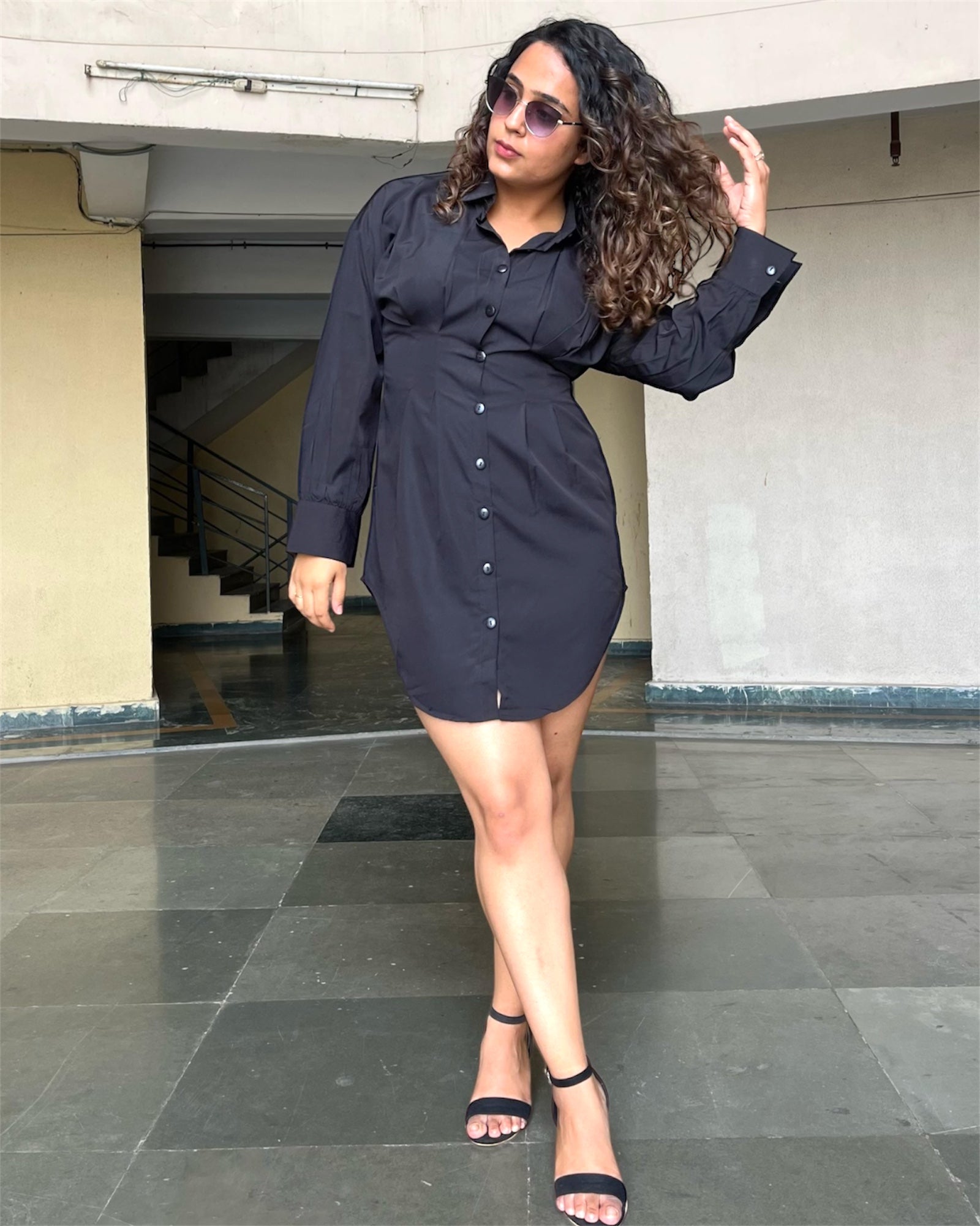 Black Shirt Dress